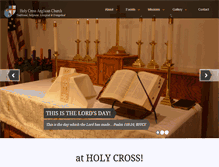 Tablet Screenshot of holycrossknoxville.org
